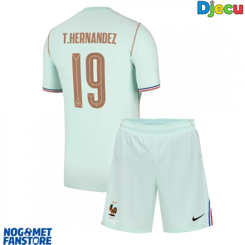 Francuska Theo Hernandez #19 Gostujuci Dres za djecu SP 2026 Kratak Rukav (+ Kratke hlače)